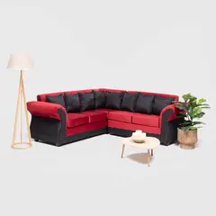 ALMORE - SECCIONAL NEW IRLANDA BI ROJO NEGRO