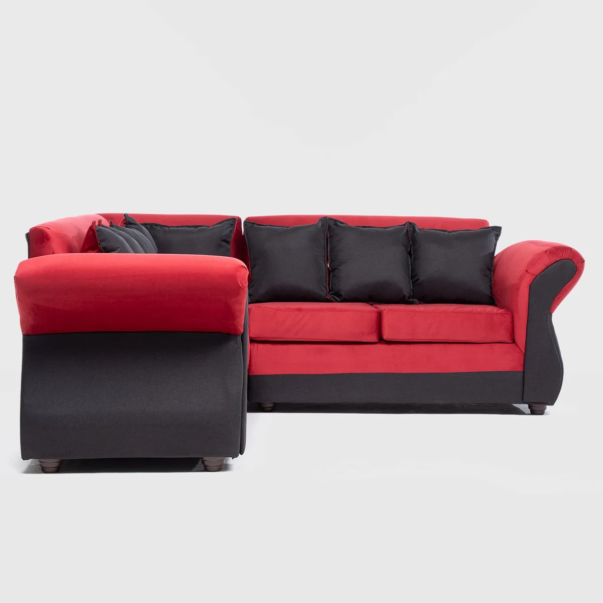 ALMORE - SECCIONAL NEW IRLANDA BI ROJO NEGRO ALMORE