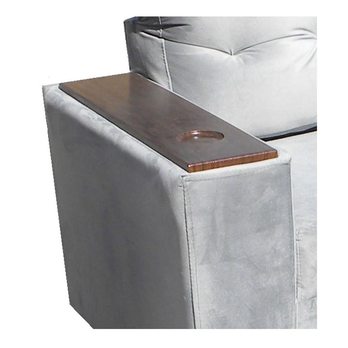 ALMORE - SOFA WILSON 3C + 2 POUF GRIS ALMORE