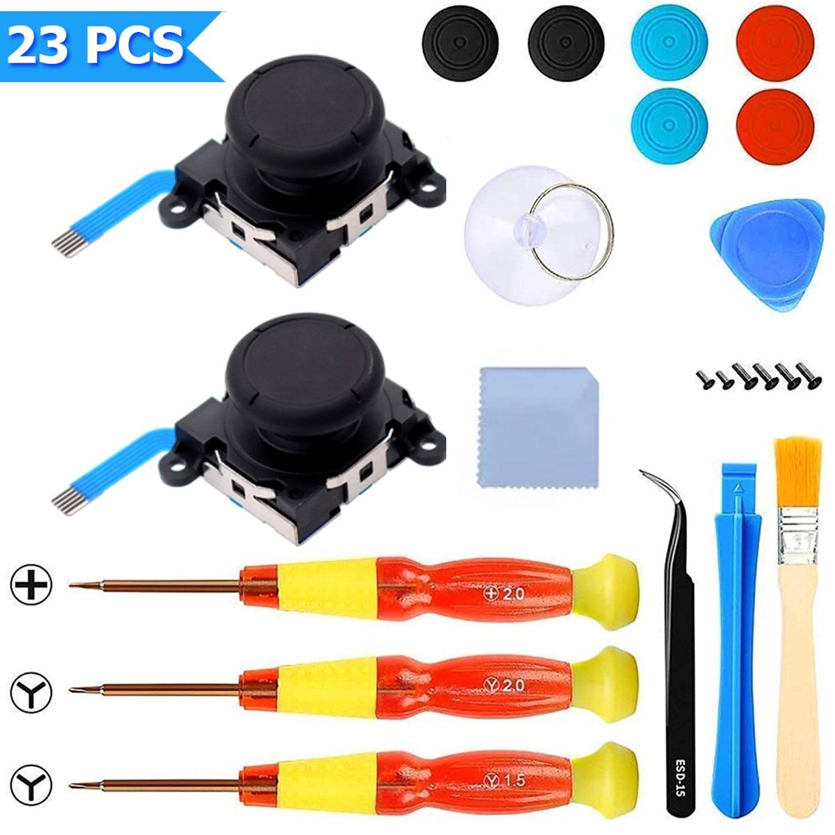 GENERICO - Kit Destornillador Nintendo Switch 23 En 1 Repuesto.