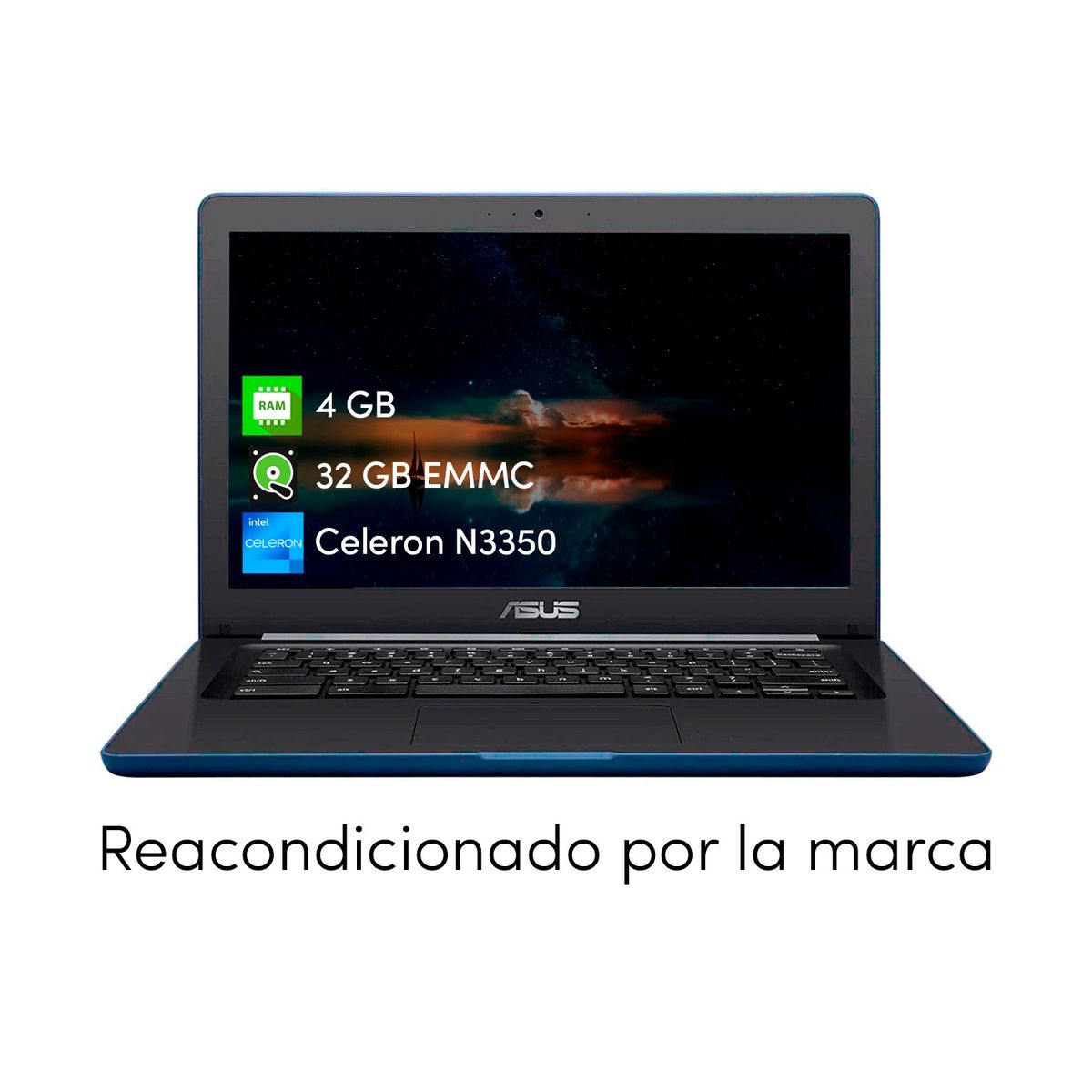 ASUS - Notebook Asus Chromebook C423 Celeron 4GB 32GB 14 Chrome Os