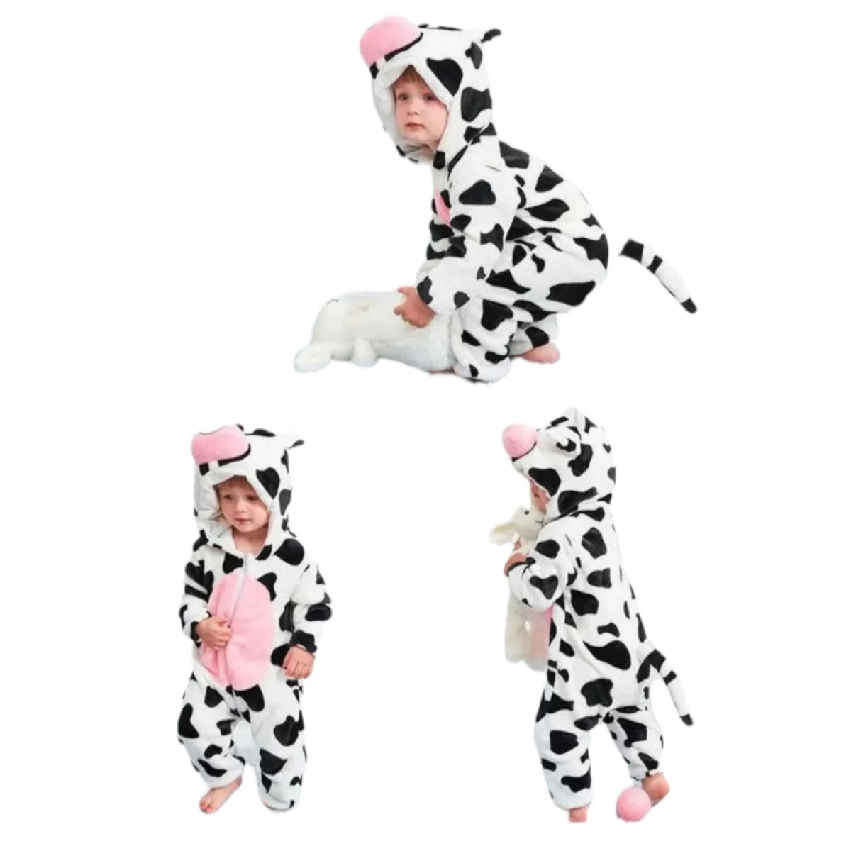 AGW - Pijama Enterito Polar Bebés Vaca