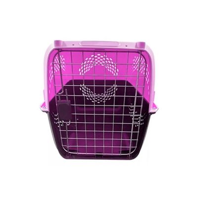 Imagen 2 del producto Caja Canil Transportadora Mascota Ventilación Talla S-m Rosa