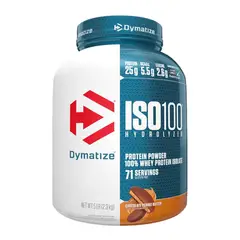 DYMATIZE - Proteína Iso 100 Hidrolizada - 5 LB - Chocolate Peanut Butter