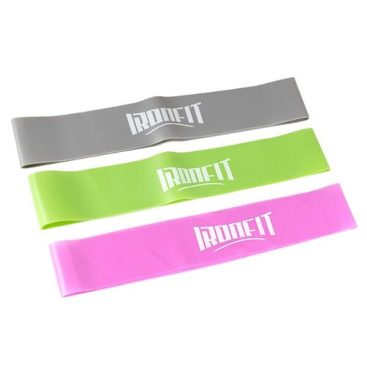 CITYSHOP - Set de 3 bandas Ironfit en TPE con distintos niveles de resistencia, duraderas y versátiles.