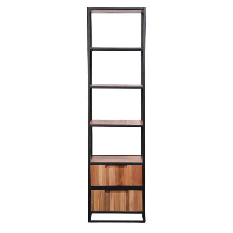 MUEBLES NATIVA - Repisa Fierro Madera Nativa