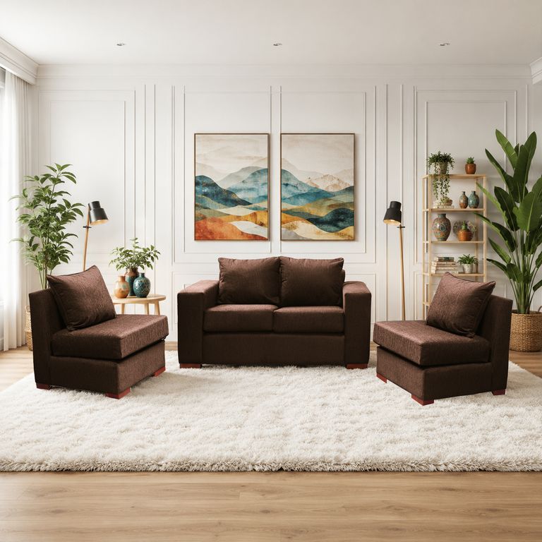 Living sofa 2 cuerpos + 2 sofa 1cuerpo Evans Cafe
