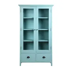 MUEBLES NATIVA - VITRINA LINDEROS TURQUESA