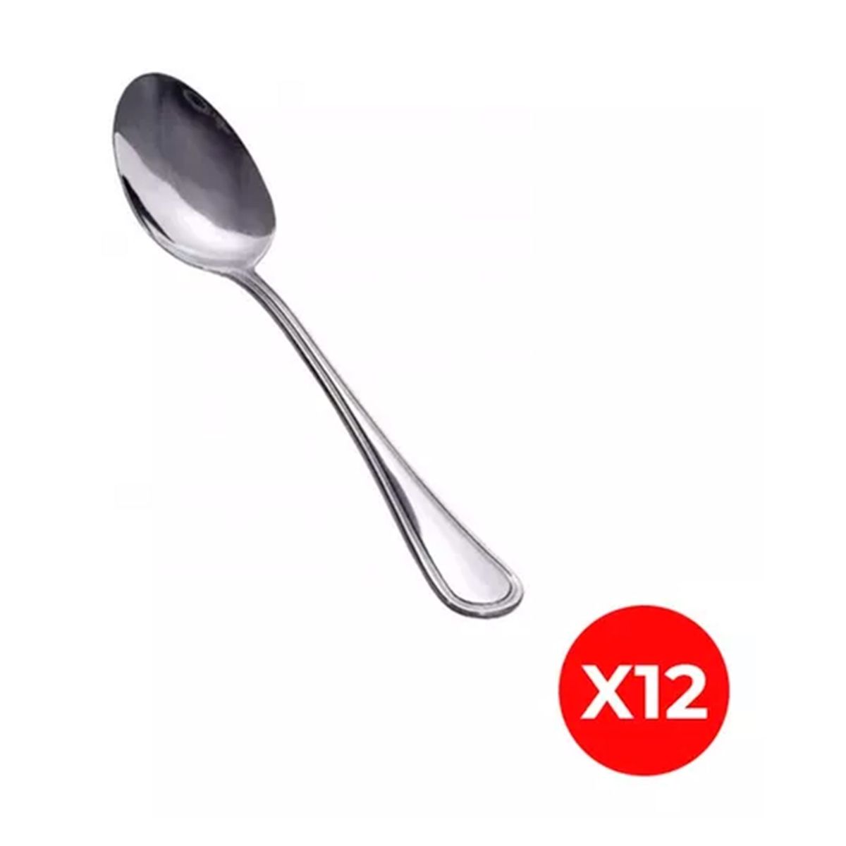 GENERICO - Pack 12 Cuchara Chica De Acero Inoxidable 11 Cm