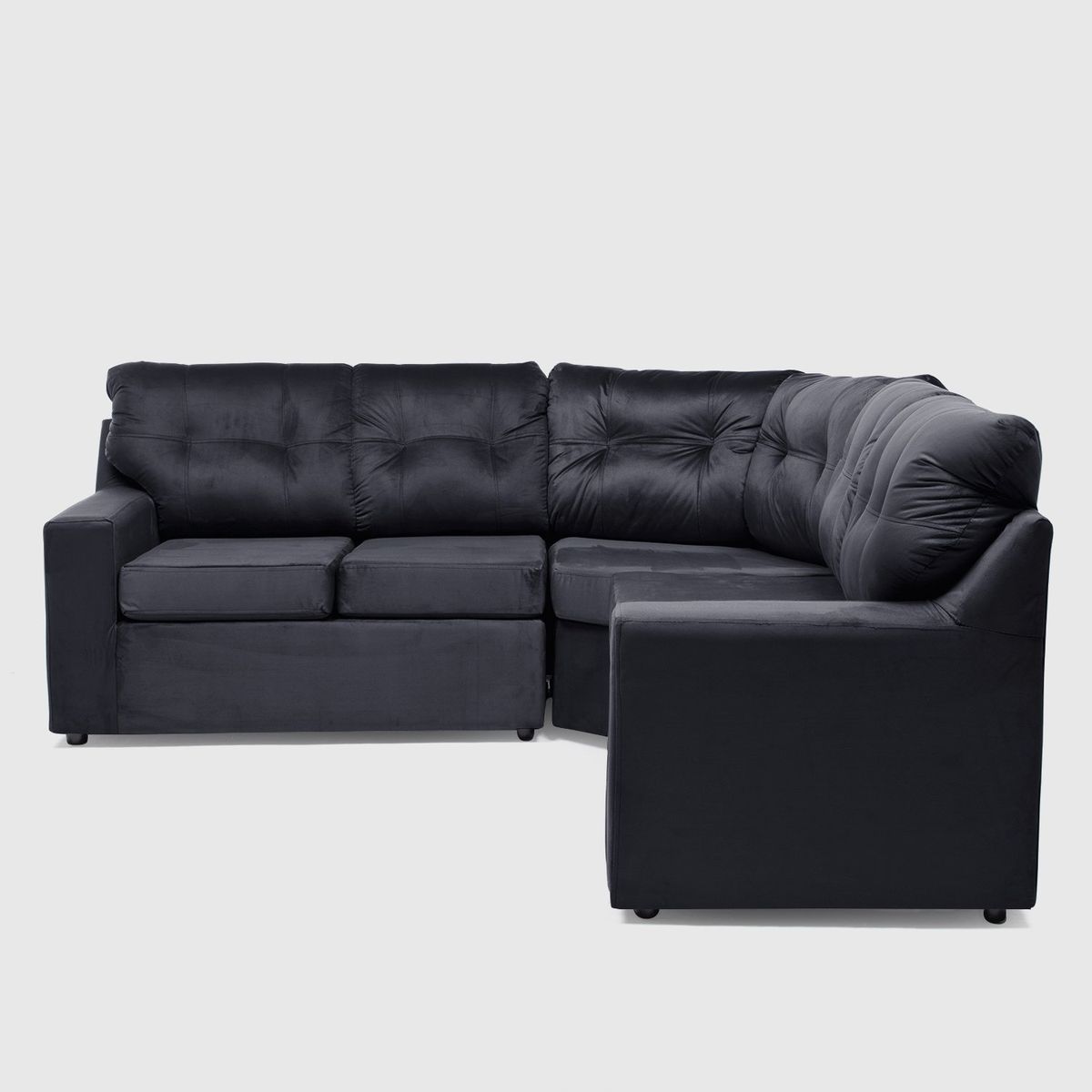 ALMORE - SECCIONAL ITALIA FELPA NEGRO ALMORE