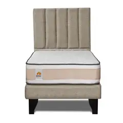 INNOVAMUEBLES - CAMA + RESPALDO DREAMS 1 PL BEIGE