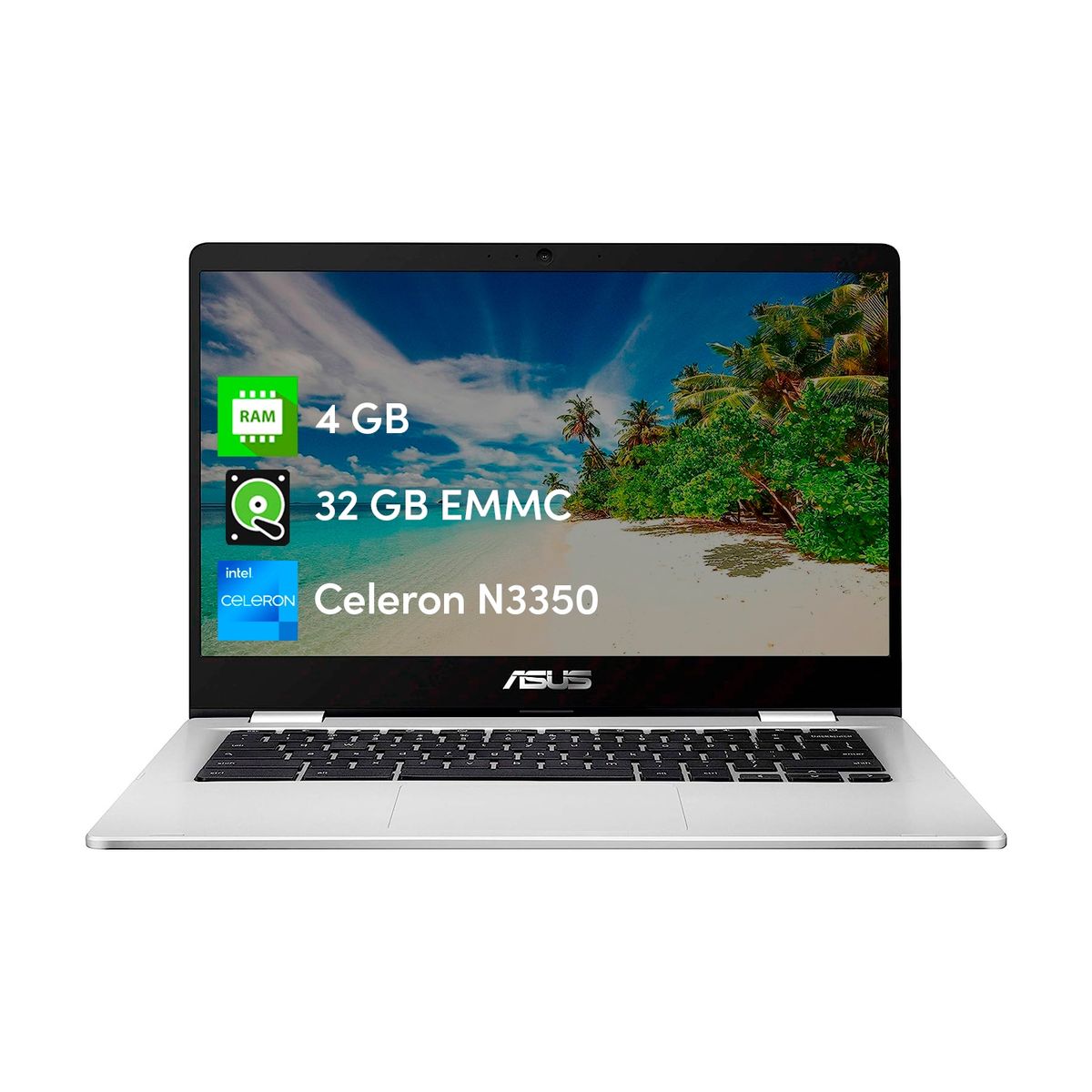 ASUS - Notebook Asus Chromebook CX140 Celeron 4GB 32GB 14 ChromeOs