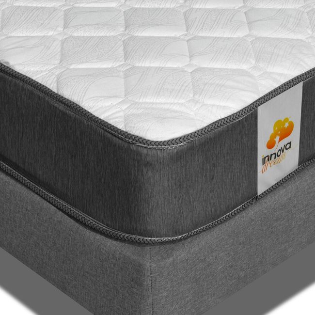INNOVAMUEBLES - CAMA EUROPEA BD SILVER KING GRIS INNOVAMUEBLES