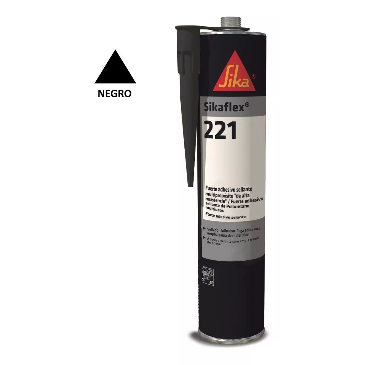SIKA - SIKAFLEX 221 - Sellante Multiuso Adhesivo de un componente, Negro 300cc