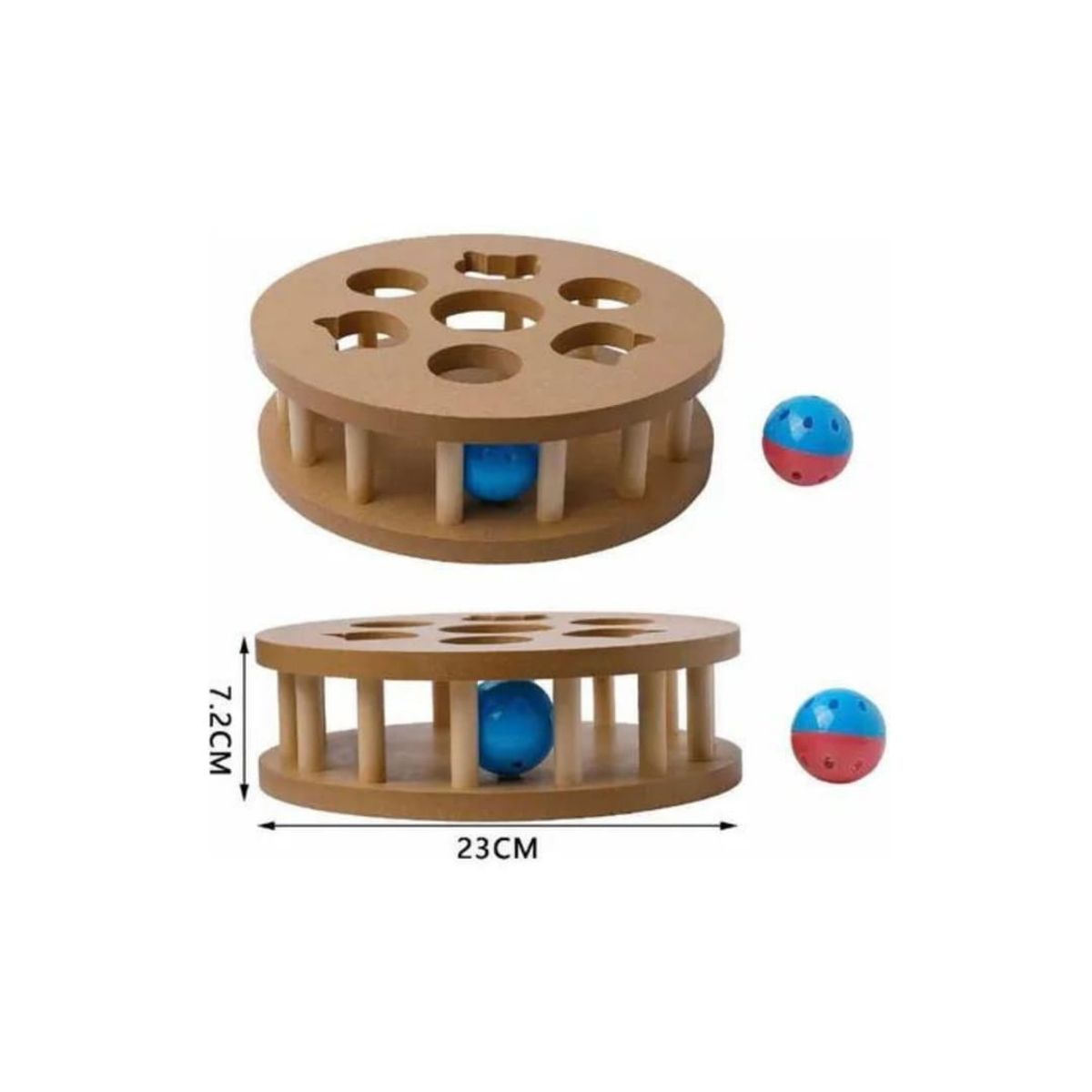 GENERICO - Juguete Para Gatos Didácticos Rueda Con Pelotas