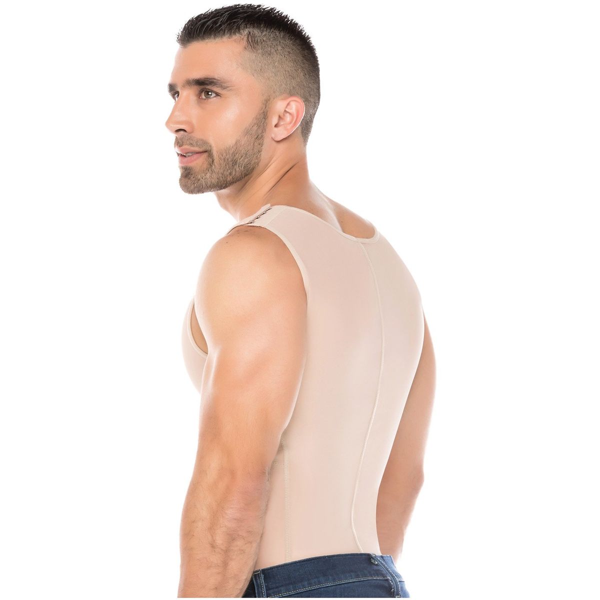 FAJAS SALOME - Fajas Salome Chaleco para hombre en Powernet con cierre Ref122