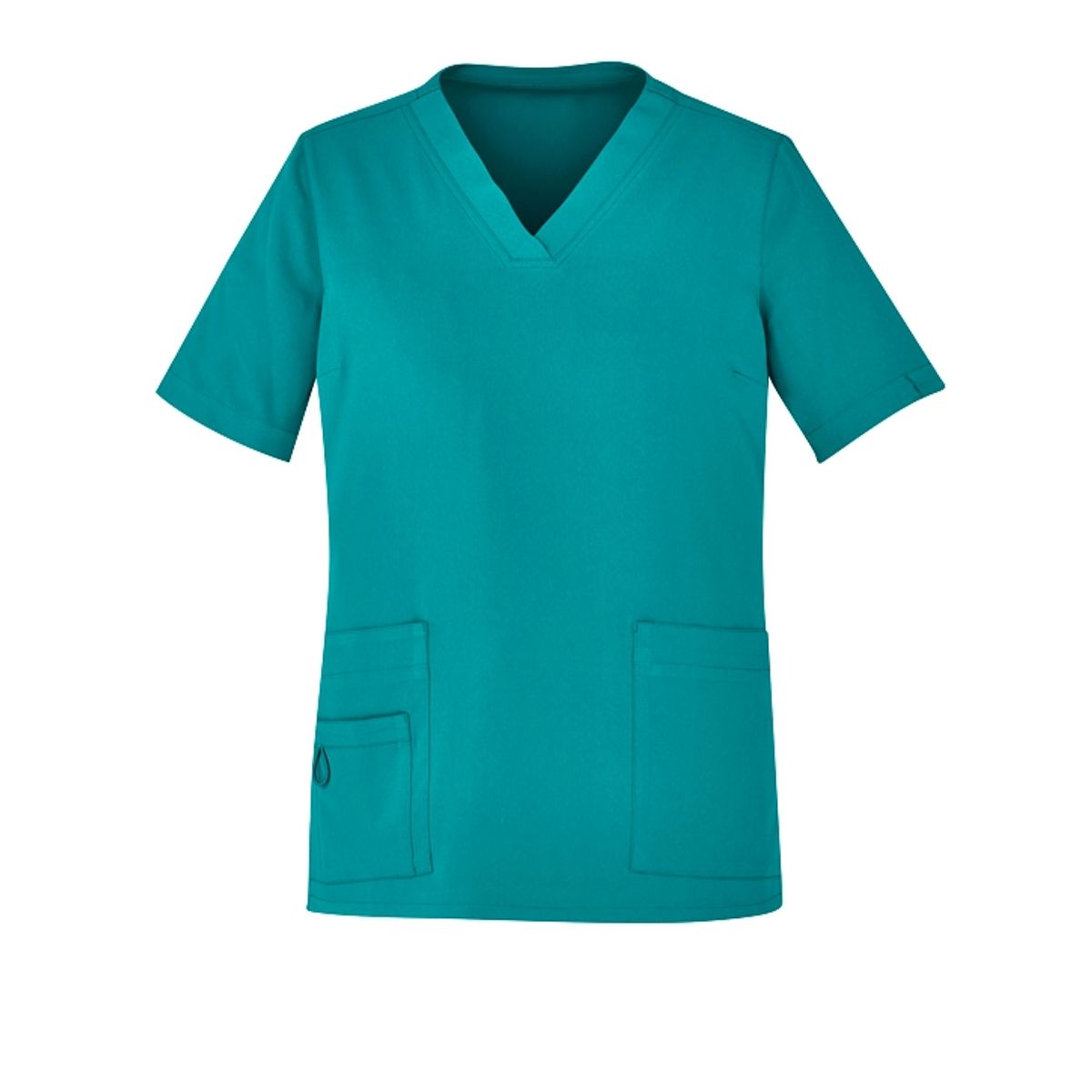 GENERICO - Polera Clínica Básica Recta Antifluida Verde Esmeralda