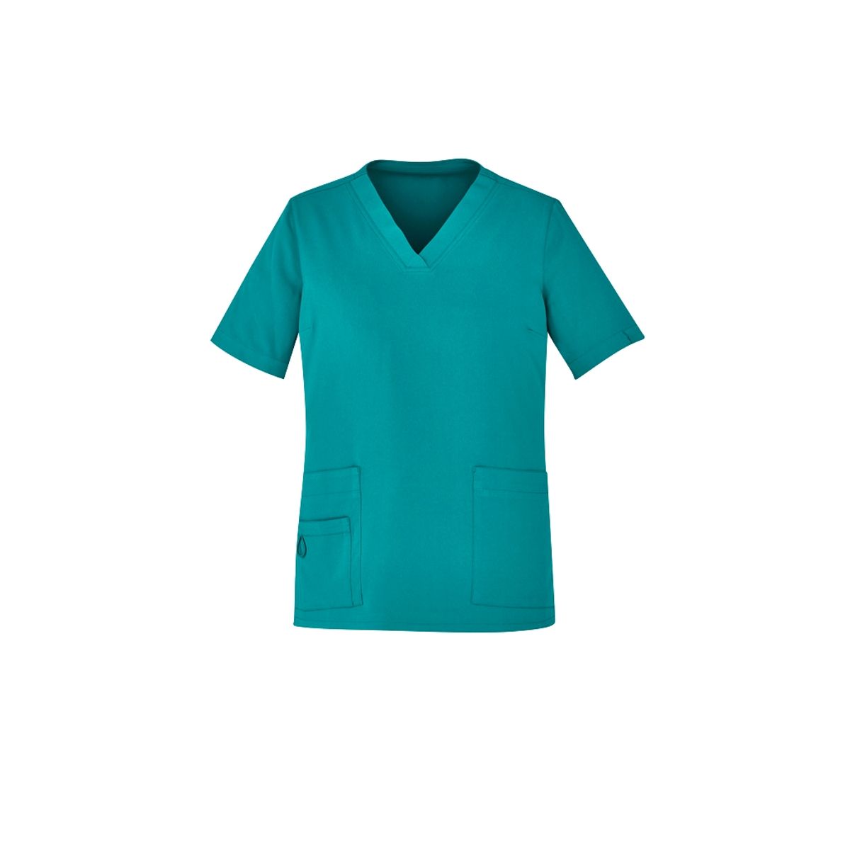 GENERICO - Polera Clínica Básica Recta Antifluida Verde Esmeralda