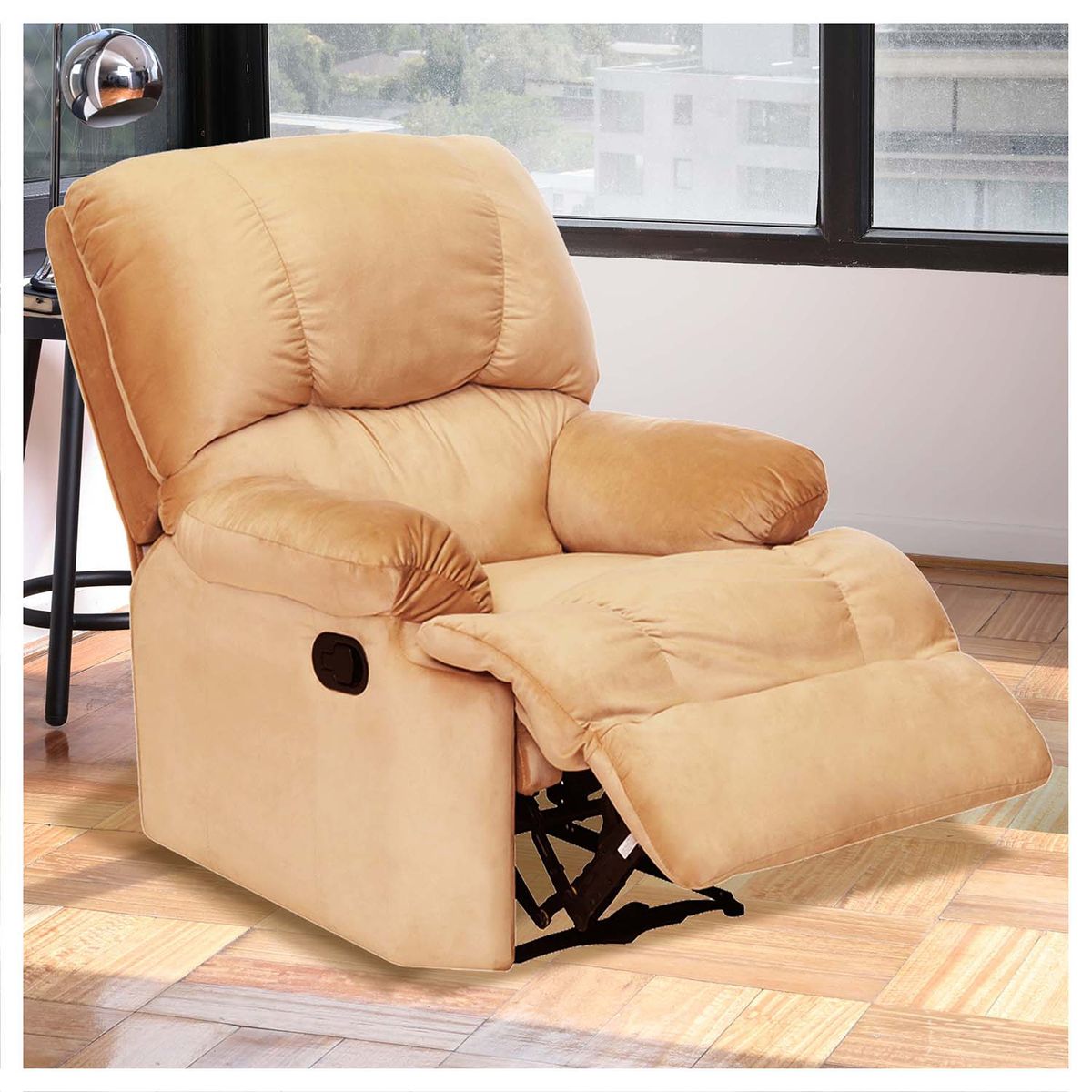 LATAM HOME - Bergere Latam Home Perugia Reclinable 1 Cuerpo Beige