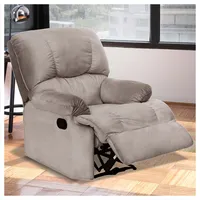 Bergere Perugia Reclinable 1 Cuerpo Gris