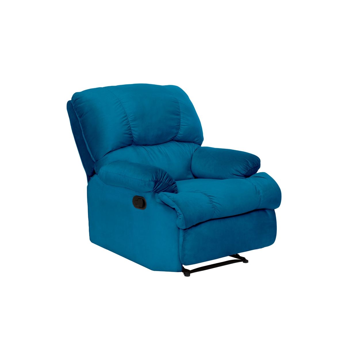 LATAM HOME - Bergere Perugia 1 Cuerpo Tela Velvet Azul Petróleo