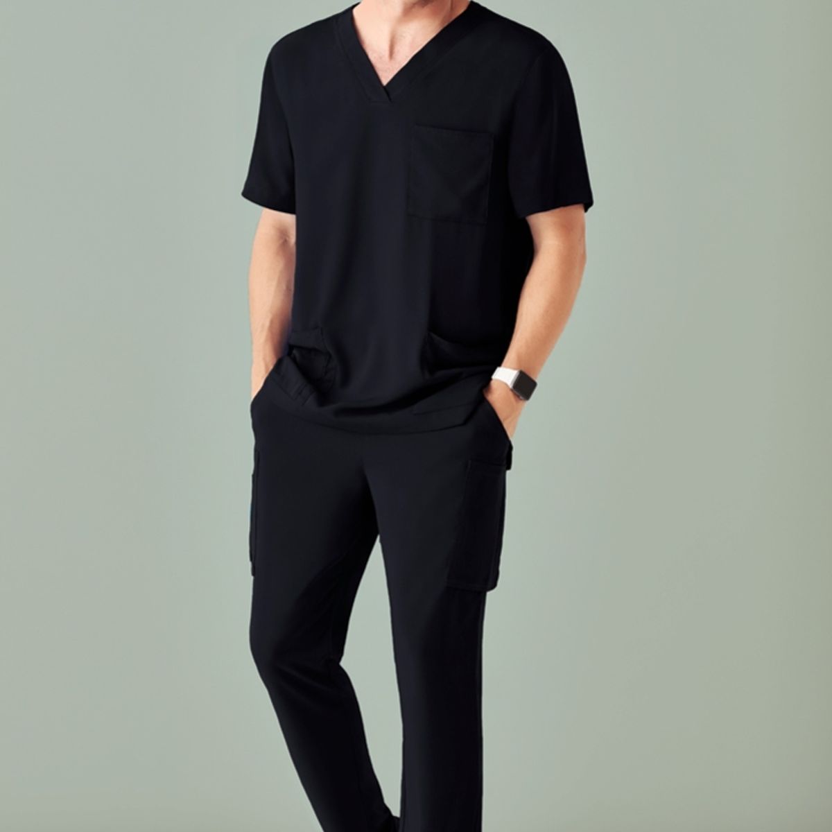 GENERICO - Uniforme Clínico Básico Antibacterial Negro