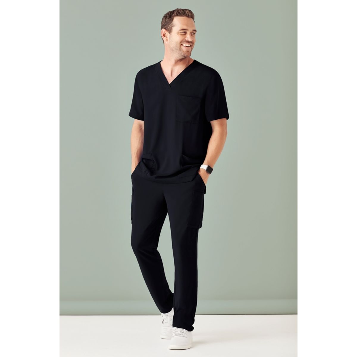 GENERICO - Uniforme Clínico Básico Antibacterial Negro