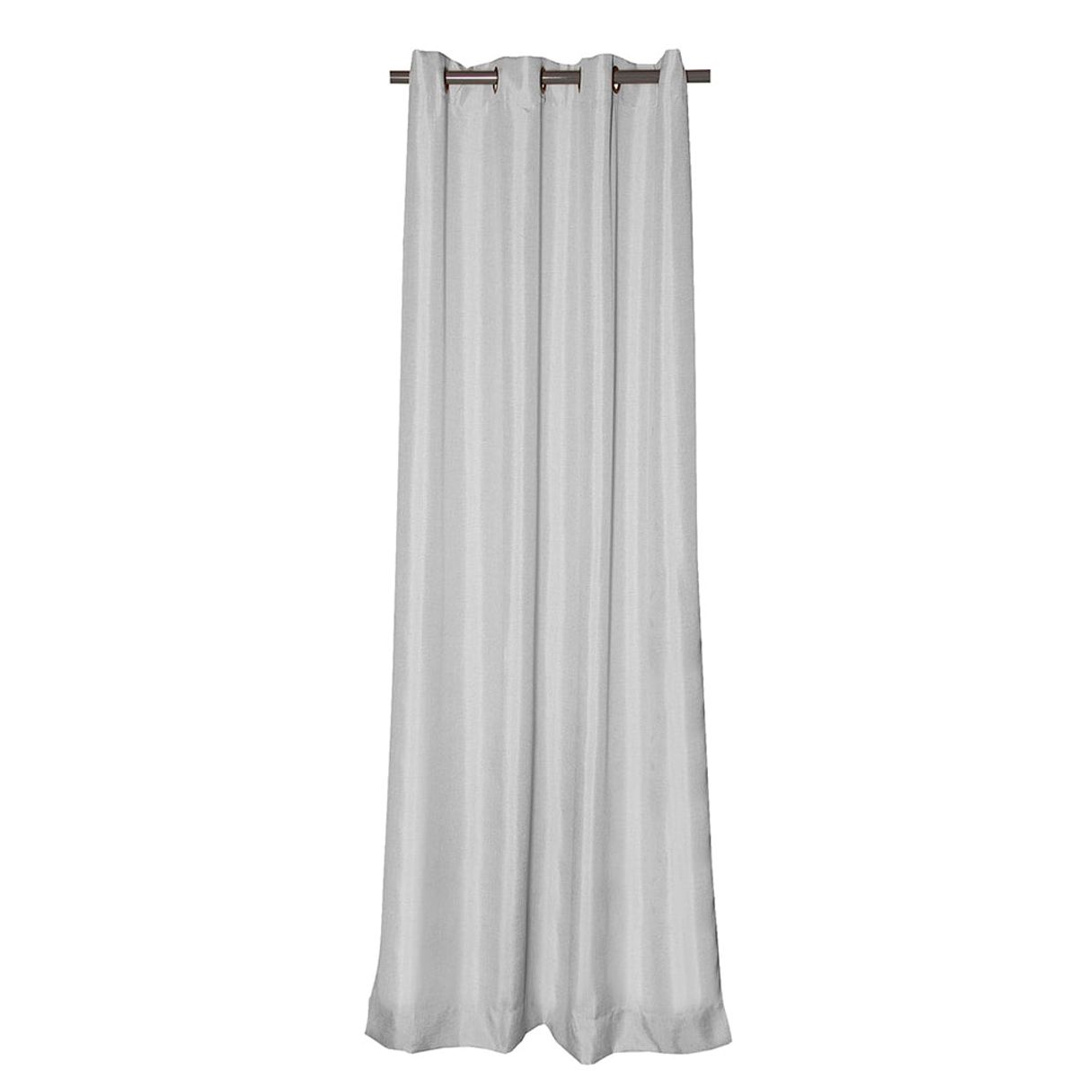 MASEL - Cortina de tela con argollas  Mati Gris   140x225