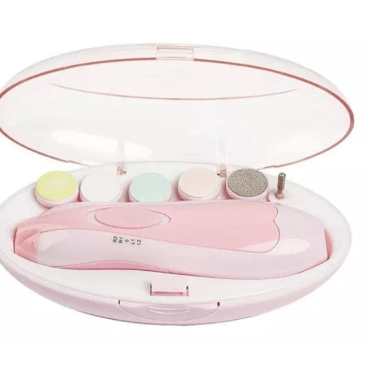 GENERICO - Corta Uñas Para Bebés Y Niños Lima Eléctrica Pulidor ROSA