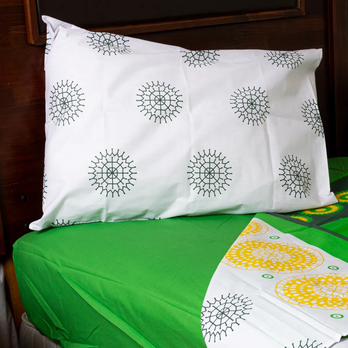 MASEL -  Juego de Sabanas 2.5 Runas Verde