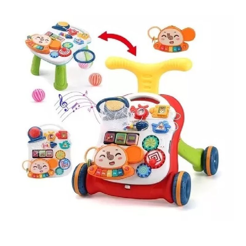 GENERICO - Caminadora Mesa De Bebe Primeros Pasos Musical 2 En 1