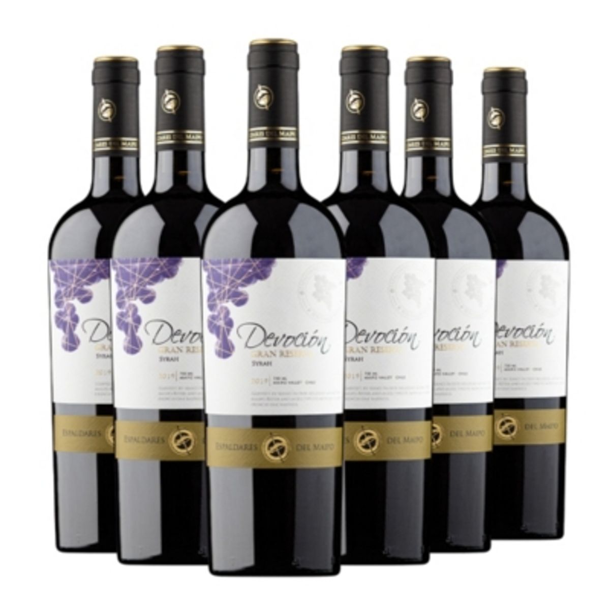 ESPALDARES DEL MAIPO - CAJA X 6 VINOS DEVOCIÓN GRAN RESERVA SYRAH