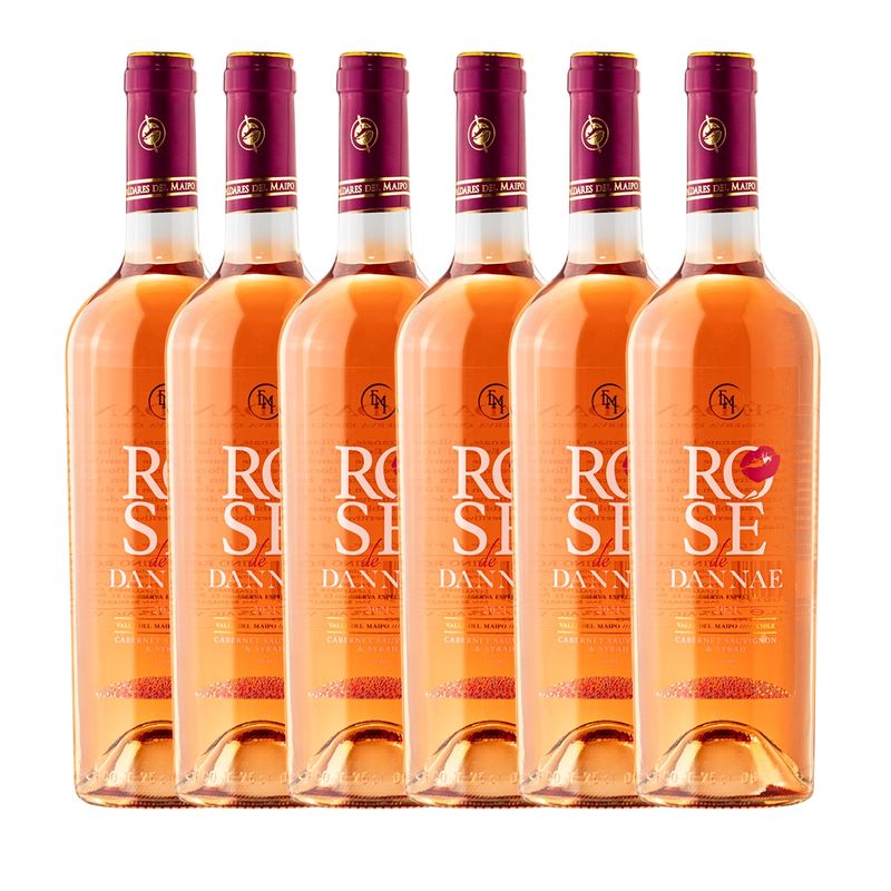 ESPALDARES DEL MAIPO - CAJA X 6 VINOS ROSE DE DANNAE CABERNET/SYRAH