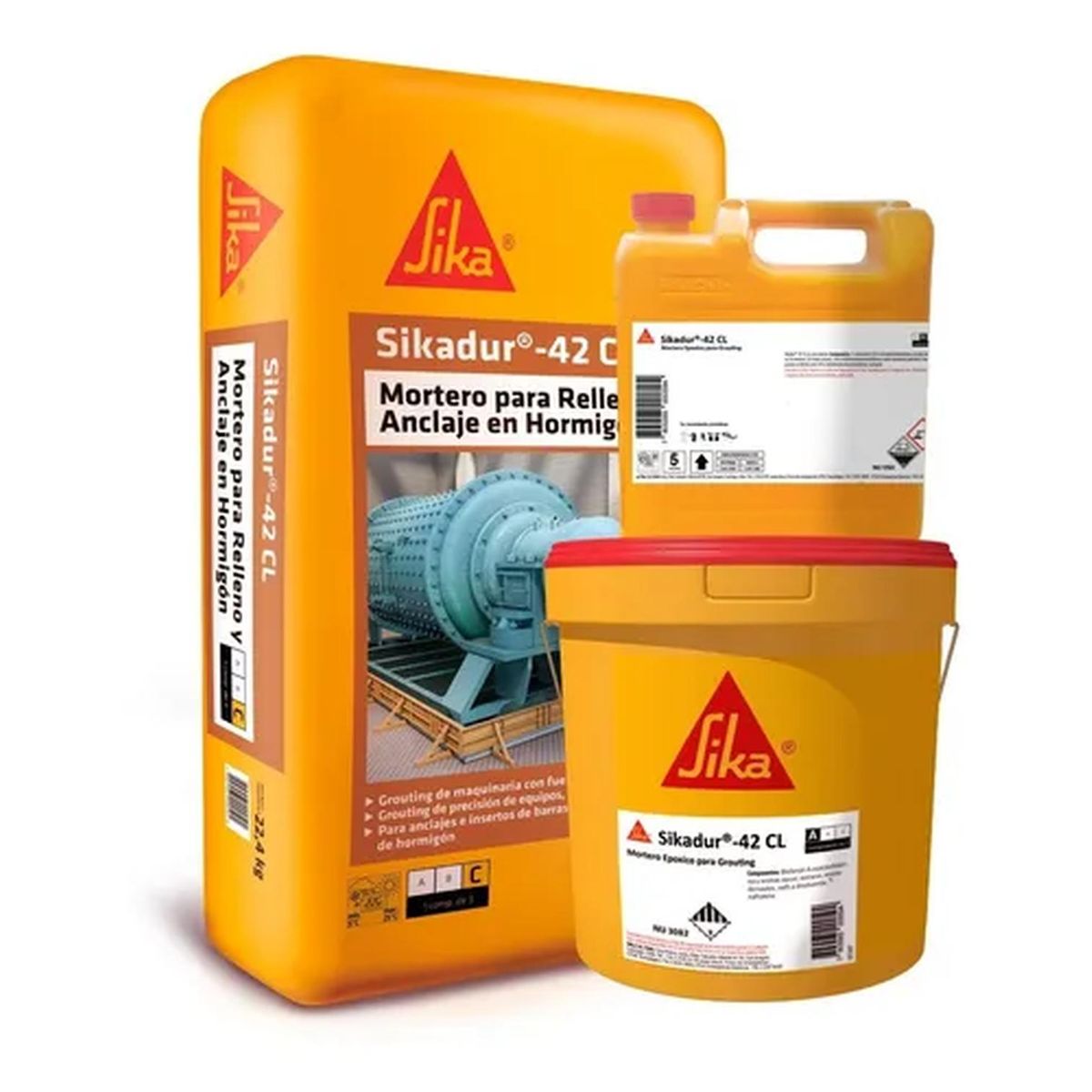 SIKA - SIKADUR 42 CL - Mortero epóxico autonivelante p/ grouting, Kit 27Kg
