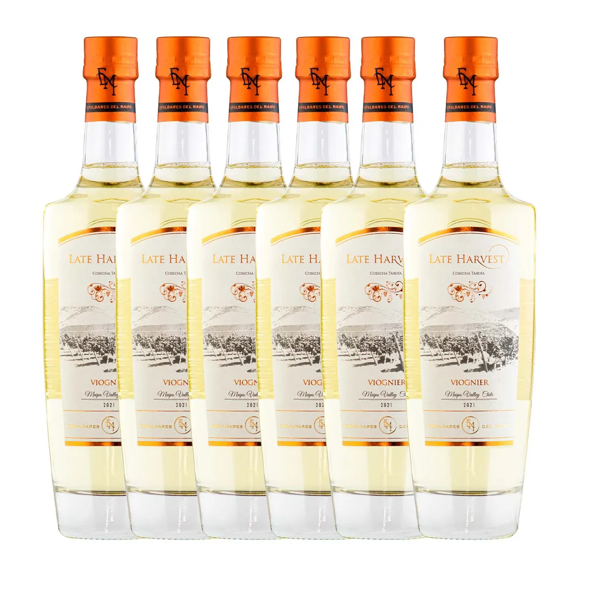 VINA ESPALDARES DEL MAIPO - CAJA X 6 VINOS LATE HARVEST  VIOGNIER PREMIUN