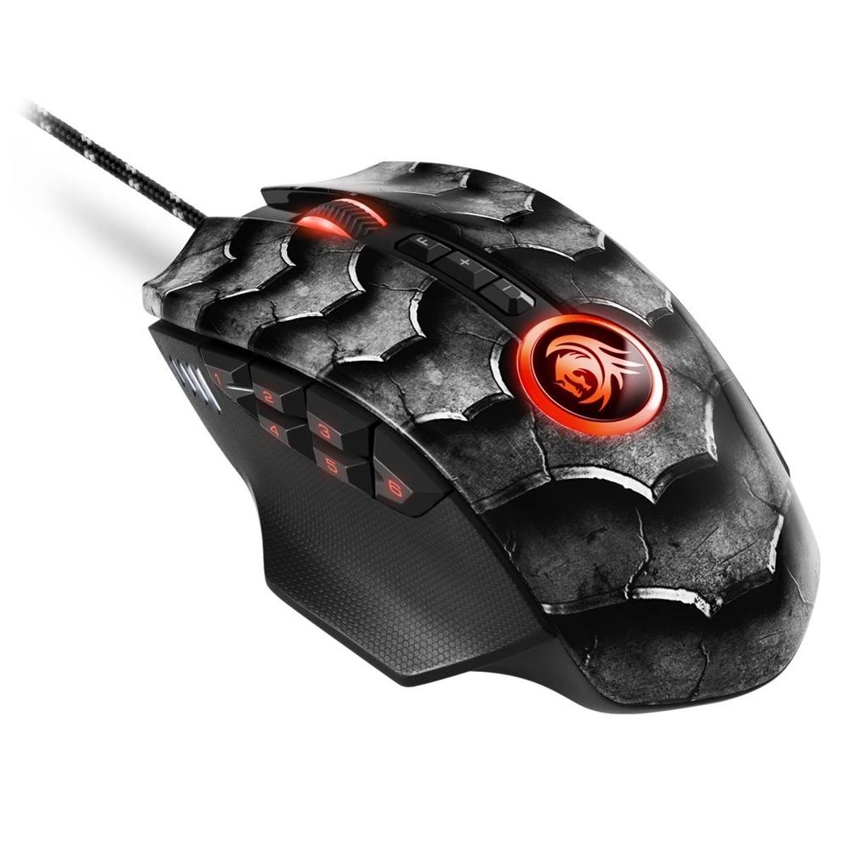 SHARKOON - Mouse Gamer Sharkoon Drakonia II Black, 150 DPI, 12 Botones