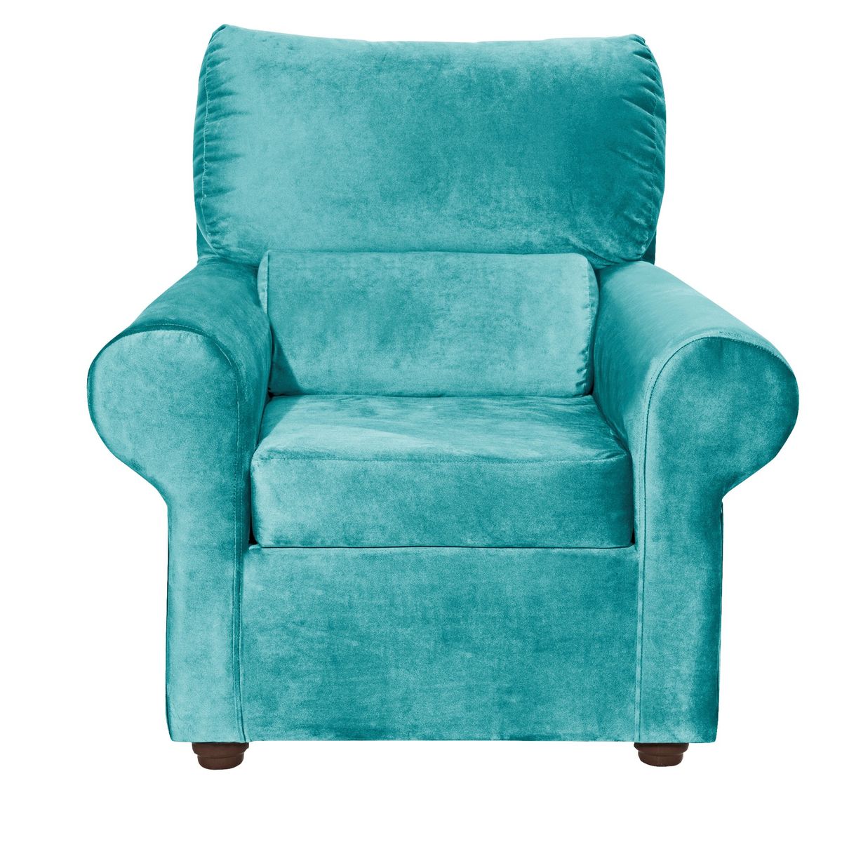 MASEL - Sillon 1C Beron Felpa Turquesa 95x90x100 cm