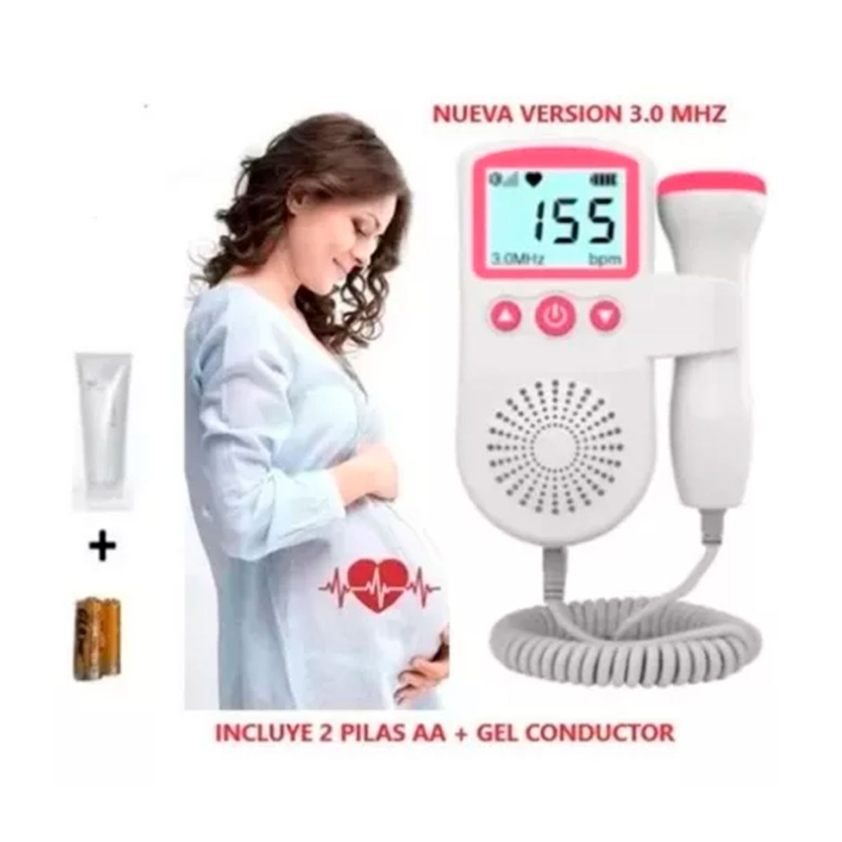 GENERICO - Monitor Fetal Doppler Latidos Fetales Corazón