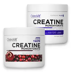 OSTROVIT - Pack 2 creatinas monohidratadas 300 gr cherry- sin sabor -