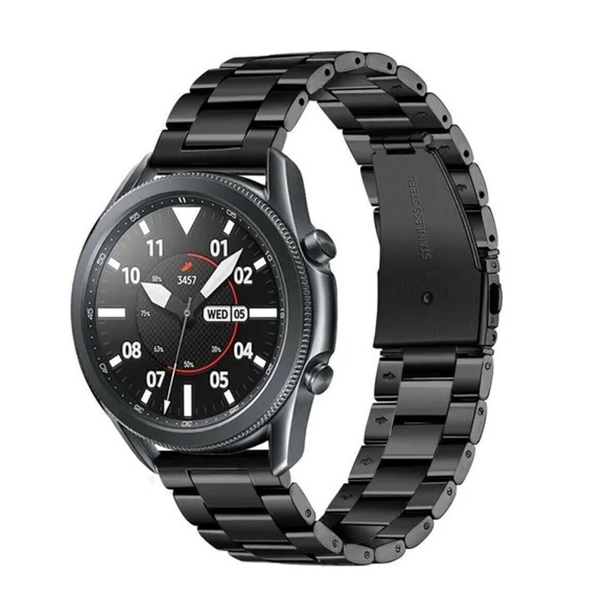 GENERICO - Correa Acero Para Galaxy Watch 3 45mm & Gear S3 más Ajustador