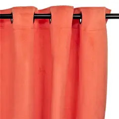 MASEL - Cortina Felpa New Velvet Naranja 140 X 220