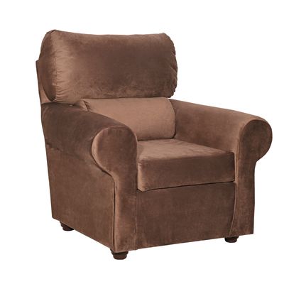 Imagen 2 del producto Sillon 1C Beron Felpa Chocolate 95x90x100 cm