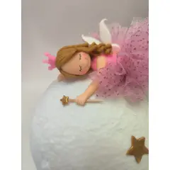 DECORACION CREATIVA - Lampara Luna Niña - espantacuco Hada Rosada