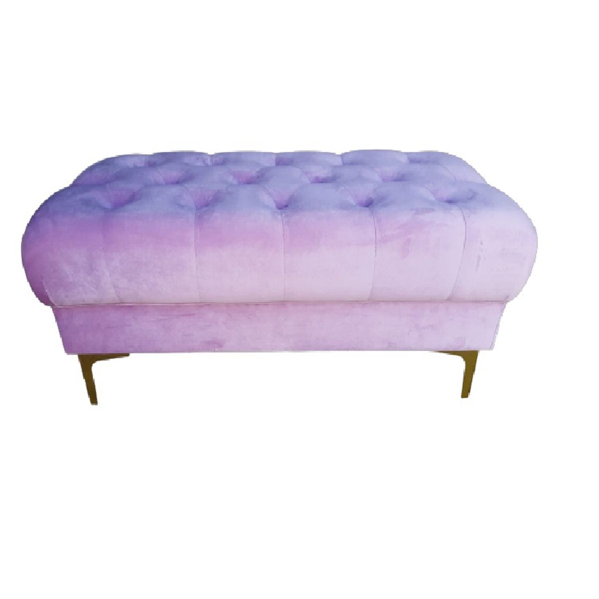 INTERACTIVE STORE - Banqueta Capitoné felpa Lila