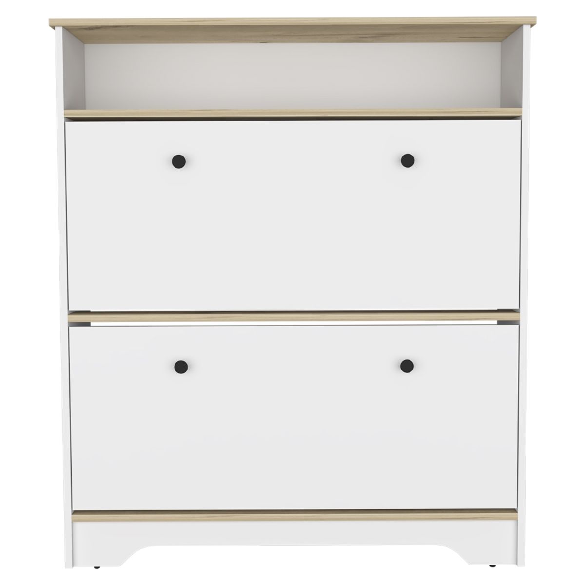 FMFURNITURE - Comoda Zapatero Z-100 Bi-Color 2P - Blanco Duna…