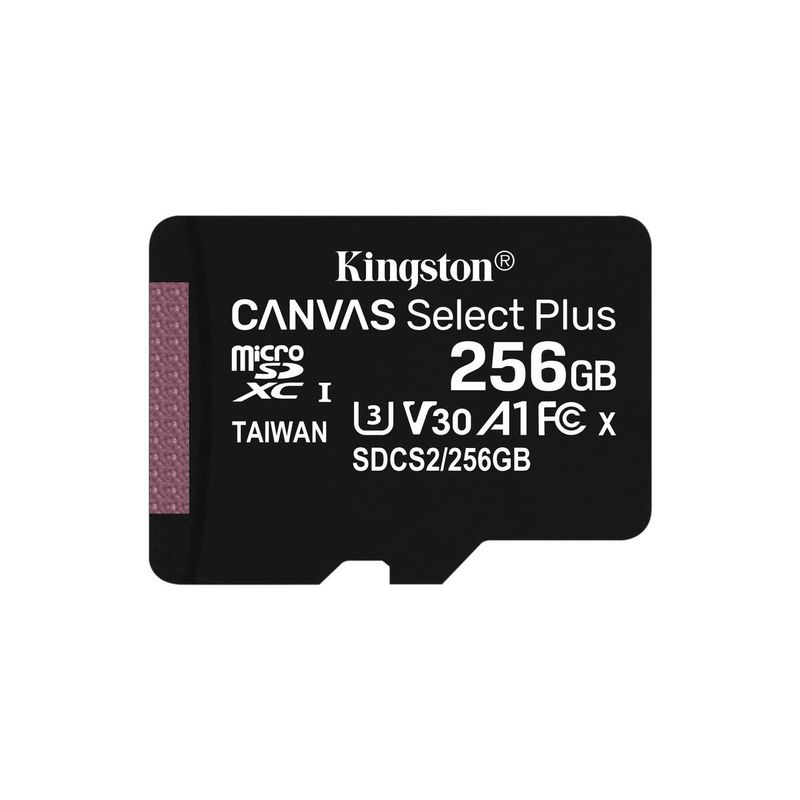 KINGSTON - Memoria MicroSDXC 256GB Canvas Select Plus 100R85R UHS-I