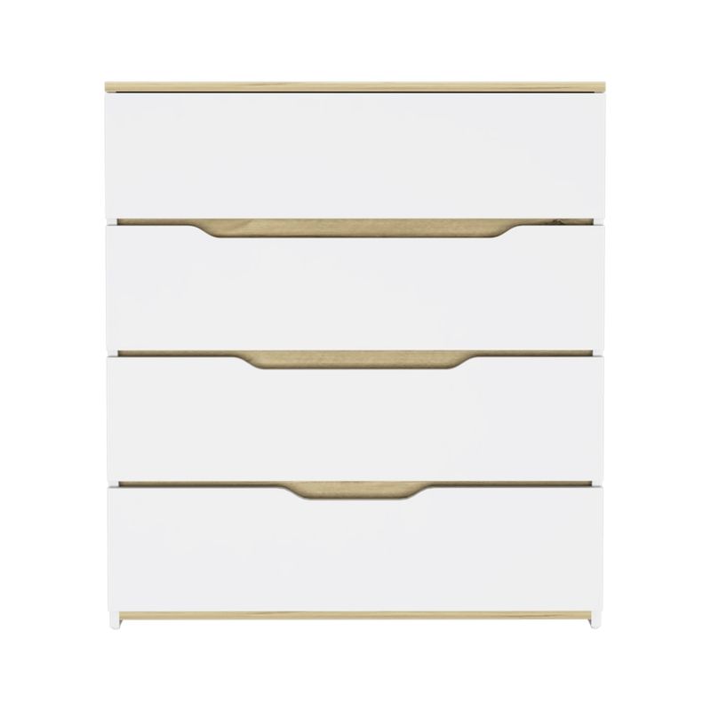 FMFURNITURE - Comoda Z-80 Bi-Color 4C - Blanco Duna