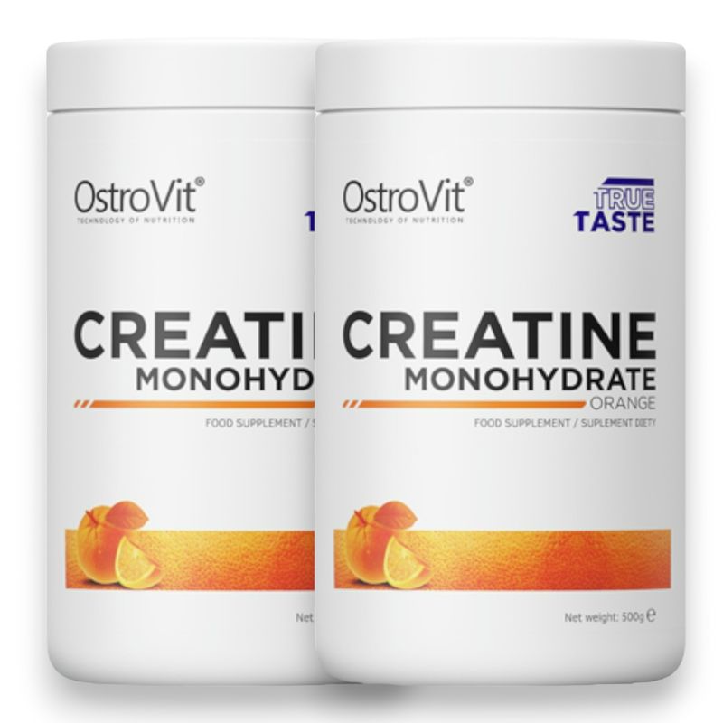 OSTROVIT - Pack creatina monohidratada Ostrovit 500 gr C/U naranja - naranja
