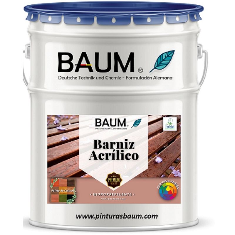 BAUM - Galon Barniz Acrilico Hidrorepelente Nogal Baum Colorbrizz