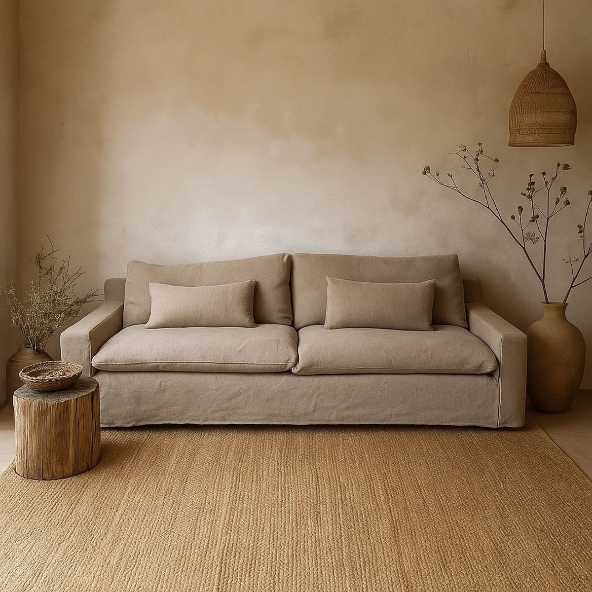 MILK - Sofa 3 Cuerpos Jacques Gris Vison